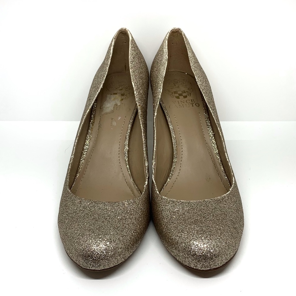 Vince Camuto Gold Sparkle Heels AA